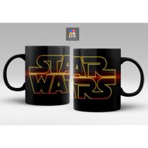 Caneca Cerâmica Filme Star Wars Preta 325ml ( Porcelana)