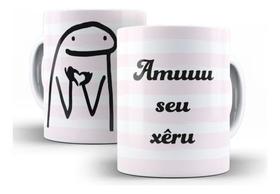 Caneca Cerâmica Flork Amo Seu Xêru Presente Fofo 10641