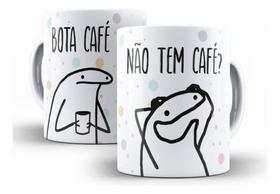 Caneca Cerâmica Flork Bota Café Frase Cafeína Meme 10612