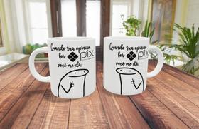 Caneca ceramica flork debochado - pix