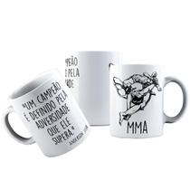 Caneca Cerâmica Luta Mma Presente Frase Lutador Campeão