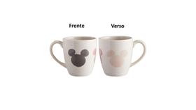 Caneca Cerâmica Mickey e Minnie Carinha Disney 350ml - Tuut