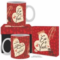 Caneca Cerâmica Minha História De Amor Favorita 300ml Caneca Cerâmica Minha História De Amor Favorita 300ml