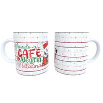Caneca cerâmica Movido a café e alegria natalina! Caneca cerâmica Movido a café e alegria natalina!