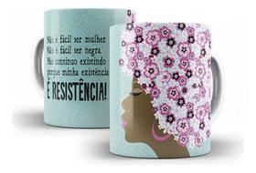 Caneca Cerâmica Mulher Mês Negra Consciência Negra 10629