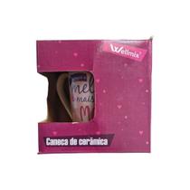 Caneca cerâmica orchid 400ml mãe linda - wellmix