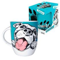Caneca Cerâmica Orchid Pets Amicão 400 ml Wellmix