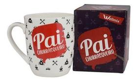 Caneca Cerâmica "Pai churrasqueiro" 400ml - Wellmix