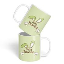 Caneca Cerâmica - Páscoa - Feliz Páscoa - Verde