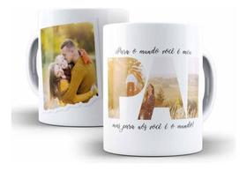 Caneca Cerâmica Presente Dos Pai Fotos Personalizadas 07374