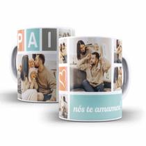 Caneca Cerâmica Presente dos Pais Foto Personalizada 07371