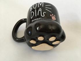 Caneca Cerâmica Preta Pet Dog 350Ml Patinha Casualgift