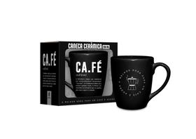 Caneca ceramica prisma temas 350ml - cafe substancia magica - Brasfoot Presentes
