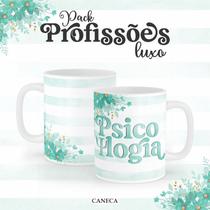 Caneca Cerâmica Profissão Luxo Psicologia Caneca Cerâmica Profissão Luxo Psicologia