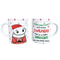 Caneca cerâmica Querido amigo secreto, você merece o mundo!