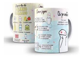 Caneca Cerâmica Receita Bolo Salgado Presente Legal 12311