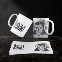 Caneca Cerâmica Rock and Roll Mod.08