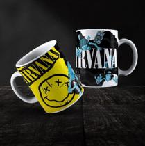 Caneca Cerâmica Rock Nirvana Mod.02 Caneca Cerâmica Rock Nirvana Mod.02