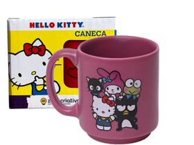 Caneca Cerâmica Rosa Hello Kitty 100ml Oficial Zona Criativa