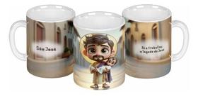 Caneca Cerâmica Santos Católico Igreja Santinhos Católica Caneca Cerâmica Santos Católico Igreja Santinhos Católica