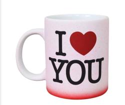 Caneca Ceramica Splash Verm pink fosca