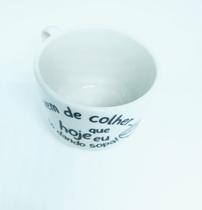 Caneca Ceramica Tigela 480 ml - Dando Sopa - Coleção TEA & AMOR