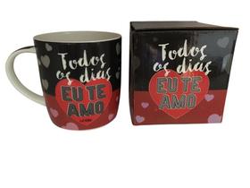 Caneca Cerâmica Todos Os Dias Eu Te Amo 390Ml Unika