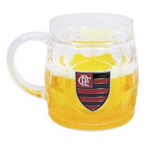 Caneca Cerveja Base Grossa 400ml - Flamengo