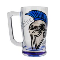 Caneca Cerveja Vidro Personalizada 340 ml Salve Ogum Azul Caneca Cerveja Vidro Personalizada 340 ml Salve Ogum Azul