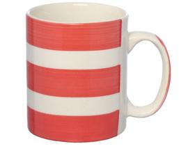 Caneca Chá e Café de Cerâmica Rosa e Branco 300ml Hauskraft CANC183 Caneca Chá e Café de Cerâmica Rosa e Branco 300ml Hauskraft CANC183