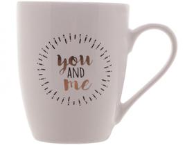 Caneca Chá e Café de Porcelana 350ml Lyor - You and Me