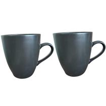 Caneca Chá Xícara Grande Bebidas Quentes Mesa Posta Cerâmica Fosca - 123Util
