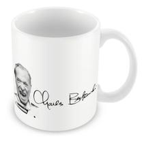 Caneca Charles Bukowski Frase Beberrão Beber Poeta Escritor