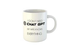 Caneca Chat Gpt Minha Esposa Sabe Tudo - Ingles C365