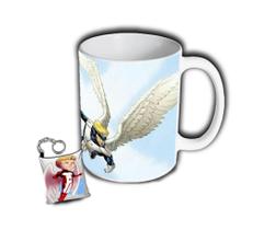 Caneca + Chaveiro Anjo X Man Marvel Comics