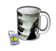 Caneca + Chaveiro Batman Bruce Wayne Super Heroi Comics DC