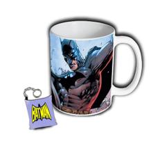 Caneca + Chaveiro Batman Bruce Wayne Super Heroi Comics DC