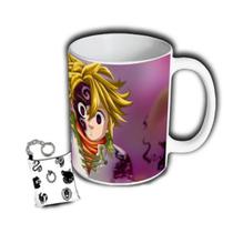 Caneca + Chaveiro Meliodas Sete Pecados Nanatsu no Taizai