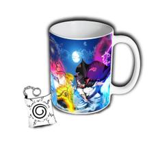 Caneca + Chaveiro Naruto Uzumaki Itachi Uchiha Anime - Hot Cloud Shop