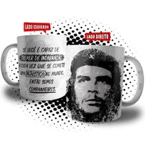 Caneca Che Guevara Companheiros da Revolução Cubana Frase Injustiças do Mundo