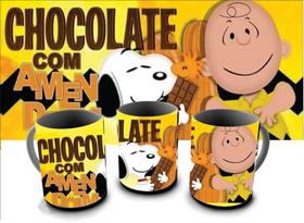Caneca chocolate com amendoas
