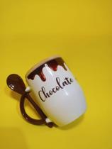 Caneca chocolate porcelana