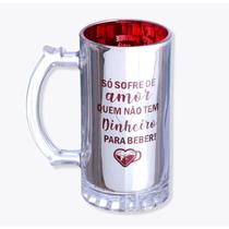 Caneca chop 450ml eletrostatica dinheiro para beber