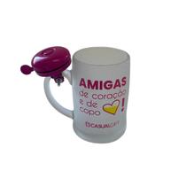 Caneca Chopp Campainha Amigas de Coração e de Copo 400ml Caneca Chopp Campainha Amigas de Coração e de Copo 400ml