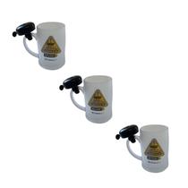 Caneca Chopp Campainha Churrasco e Cerveja 400ml Kit com 3 Caneca Chopp Campainha Churrasco e Cerveja 400ml Kit com 3