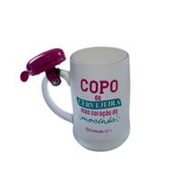 Caneca Chopp Campainha Copo Cervejeira Coração Mocinha 400ml Caneca Chopp Campainha Copo Cervejeira Coração Mocinha 400ml