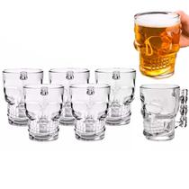 Caneca Chopp Caveira Conjunto C/ 6 Unid. 460ml