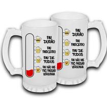 Caneca Chopp Cerveja Vidro Para Aniversário Personalizado