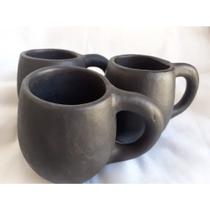 Caneca Chopp de Barro Preta