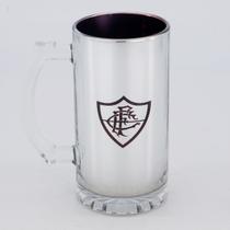 Caneca Chopp Fluminense Vidro Metálico